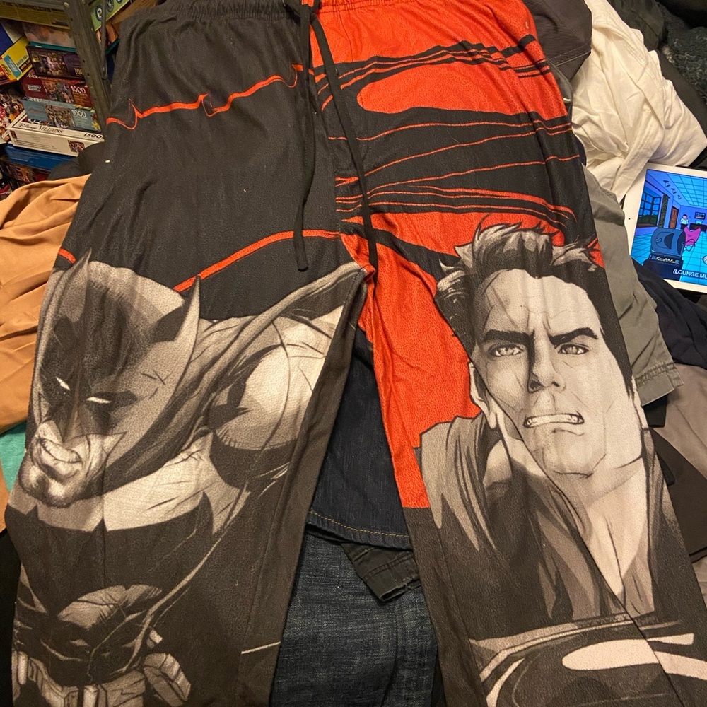Batman V Superman pajama pants